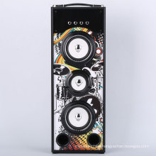 Passive music amplifier speaker with audio USB/SD/FM radio player